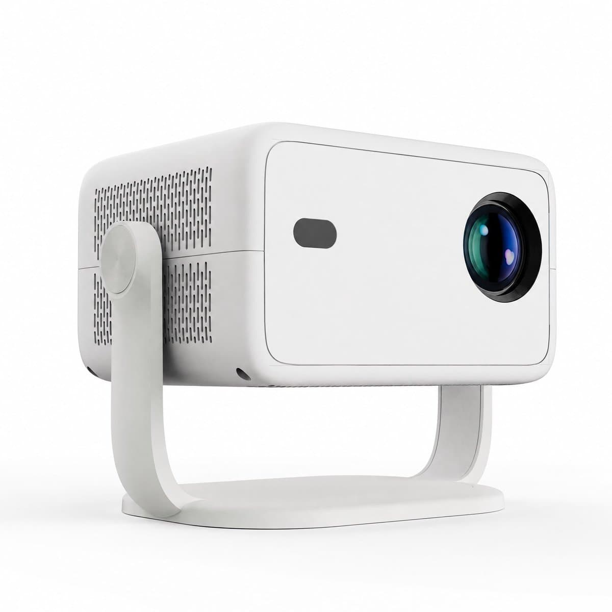 Atlasyx beamer - Mini projector - Smart projector - Film projector - Draagbare projector - 360° Correctie - 29 x 18 x 20 cm - Wit — afbeelding 1