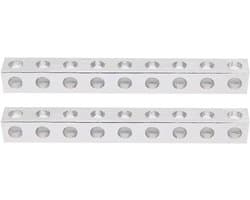 Beam 2 stuks 3106 0009 0072 Robotische Structuurbalk Onderdeel Accessoire Gaten 8 x 8 x 72 mm Robotische Vierkante Balk Robotisch Structuuronderdeel Vervangingsbalk