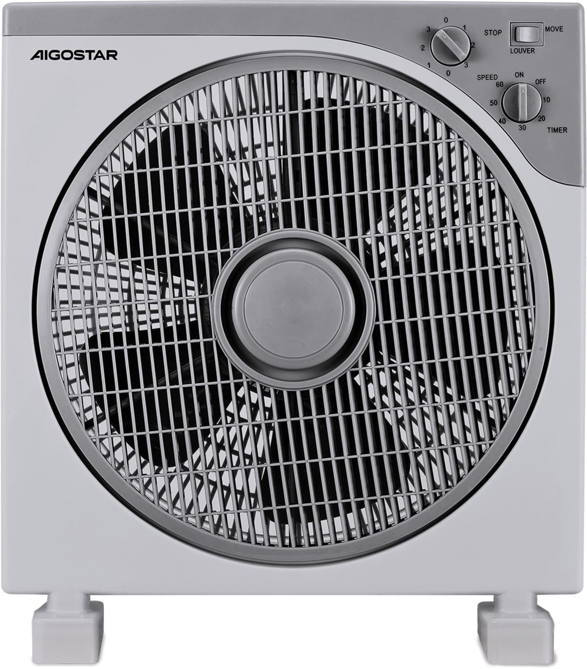 Aigostar | Tafel ventilator | 5 bladen | 3 standen | Ø 34cm | Timer functie | Gebroken Wit — afbeelding 1