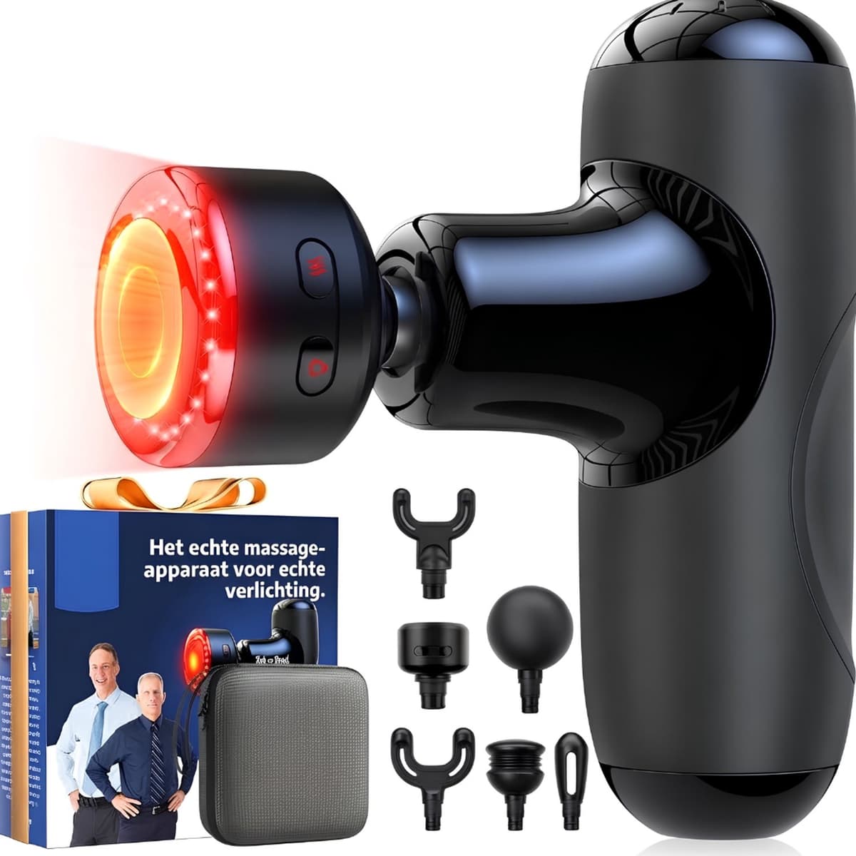 KLS® Massage Gun - Massage Gun Mini - Massage Pistool - Zwart - 14cm x 11cm x 5cm — afbeelding 1