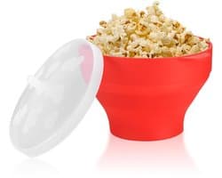 Grote Opvouwbare Siliconen Popcorncontainer - BPA-vrij, Voor Magnetron
