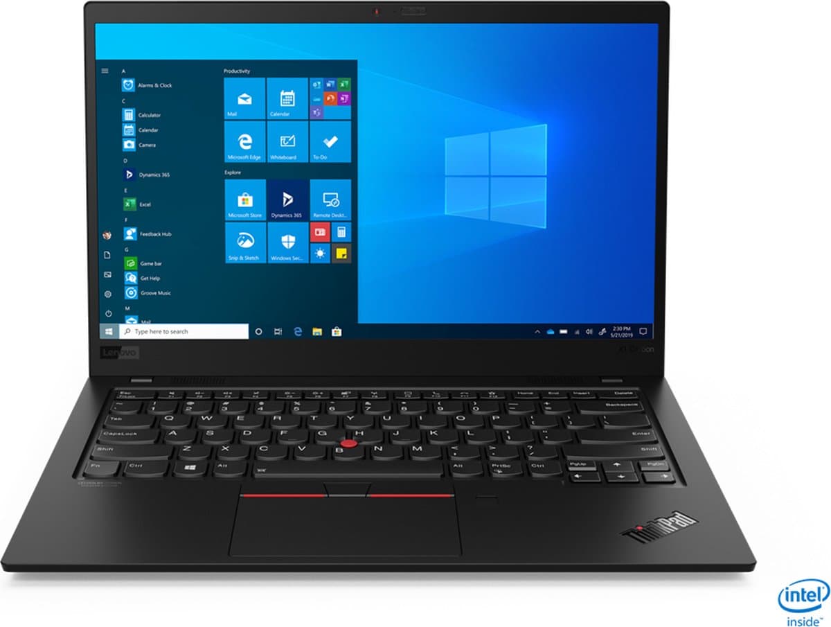 Lenovo ThinkPad X1 Carbon Gen 8 Intel® Core™ i5 i5-10210U Laptop 35,6 cm (14") Full HD 16 GB LPDDR3-SDRAM 256 GB SSD Wi-Fi 6 (802.11ax) Windows 10 Pro Engels Zwart — afbeelding 1