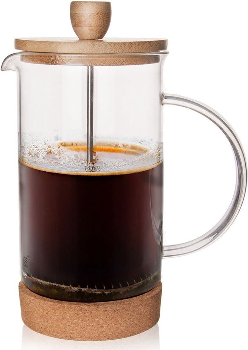 Cafetiere Glas 1 l - French Press Koffiezetapparaat - Koffiemaker - Koffie - Koffiepot - Theepot — afbeelding 1