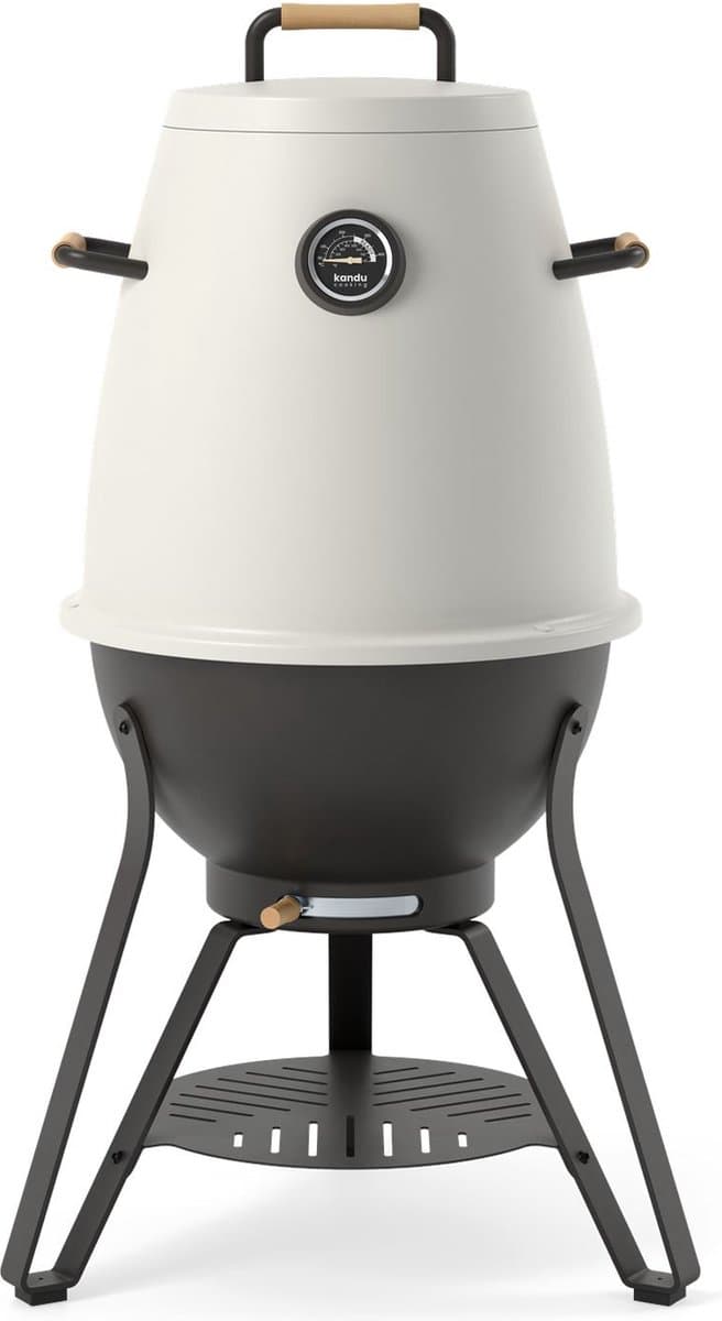 Kandu Cooking 41 kooksysteem - Ash White - Vertical Cooking barbecue - Ø58 x H95 cm — afbeelding 1