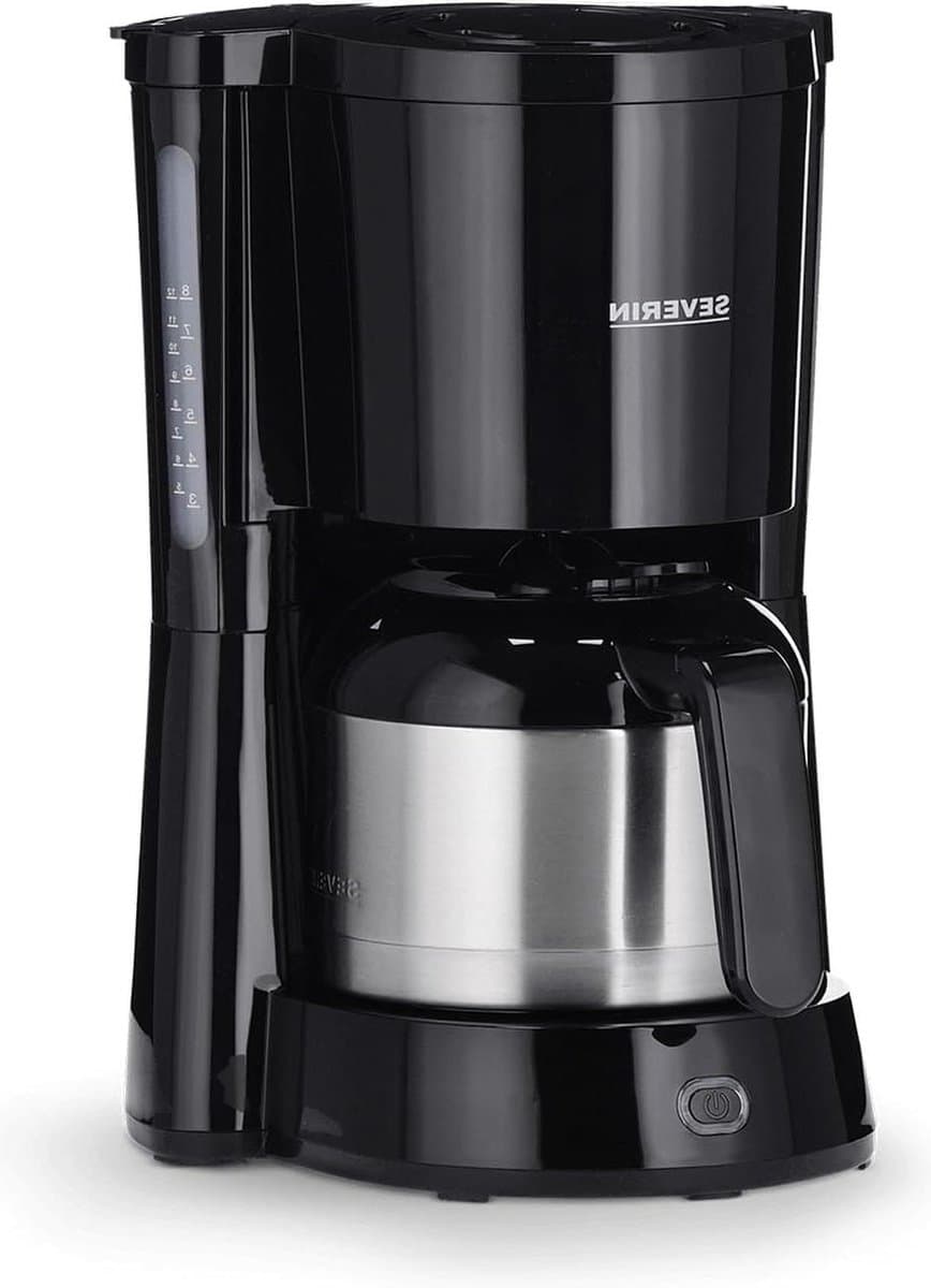 SEVERIN Koffiezetapparaat thermokan aromatische snelle stille koffie 10 kopjes zwart KA 4835 — afbeelding 1