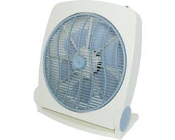 Airmate Ventilator box Ø35cm - Vloerventilator - Timer - Afstandsbediening - H:50cm - 50W - Stil max. 58.3dB - Beige/Paarsgrijs