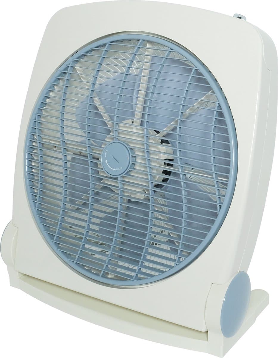 Airmate Ventilator box Ø35cm - Vloerventilator - Timer - Afstandsbediening - H:50cm - 50W - Stil max. 58.3dB - Beige/Paarsgrijs — afbeelding 1