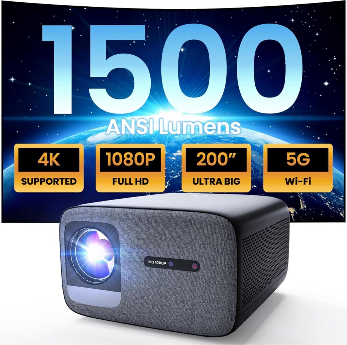 Lexium Draagbare beamer - Mini beamer - Mini beamer projector - Draagbare projector - Mini projector — afbeelding 1