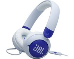 JBL JR 320 - Kinderkoptelefoon - Bedrade Koptelefoon Kind - 85 dB Veilig Volume - On-ear - Met Microfoon - 3.5 mm Jack - Voor School & Tablet - Blauw