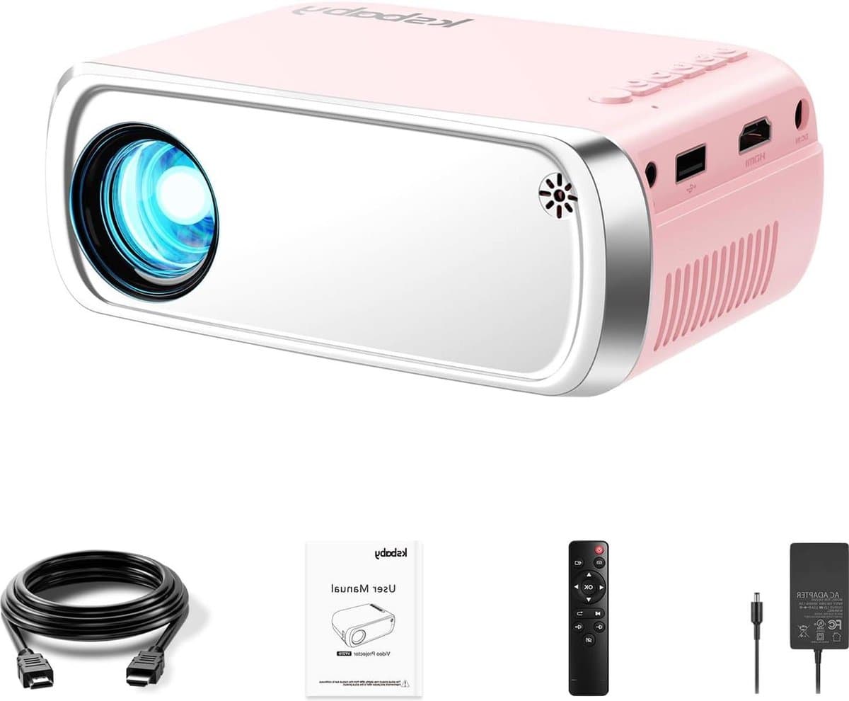 Draagbare esthetische led-videoprojector voor buitenfilms - HDMI USB compatibel - iOS Android-telefoon Beamer — afbeelding 1