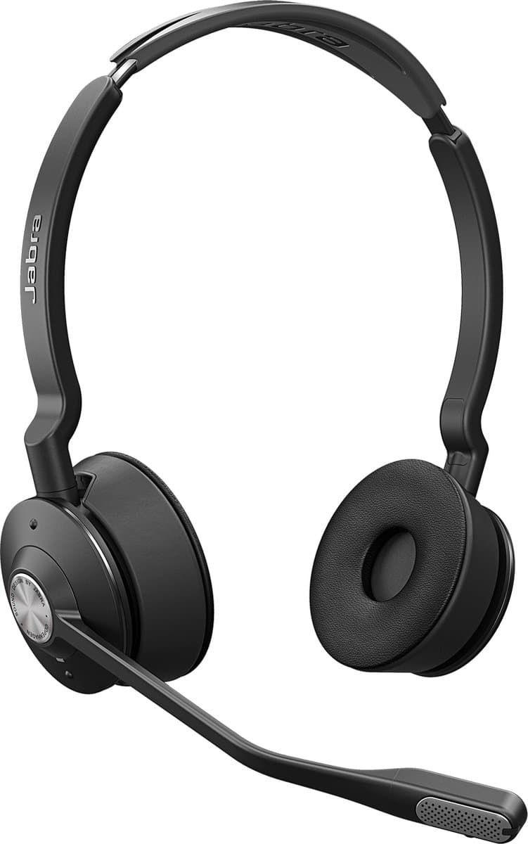 Jabra Engage 75 SE Stereo On Ear headset Bluetooth, DECT, Kabel Stereo Zwart Noise Cancelling Microfoon uitschakelbaar — afbeelding 1