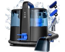 Zyrex® Vlekkenreiniger - Vlekkenreinigers - Tapijtreiniger Machine - Vlekkenreiniger Bank - Zwart/Blauw - 3cm x 28cm x 45cm