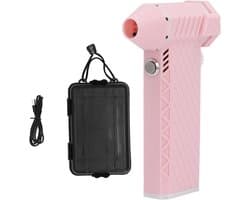 Generic Mini Jet Blower, 110.000 RPM Draadloze Elektrische Luchtstofzuiger met Traploze Snelheidsregeling en 8000mAh Batterij, Draagbare Handblazer voor Schoonmaken, Auto, Toetsenbord,