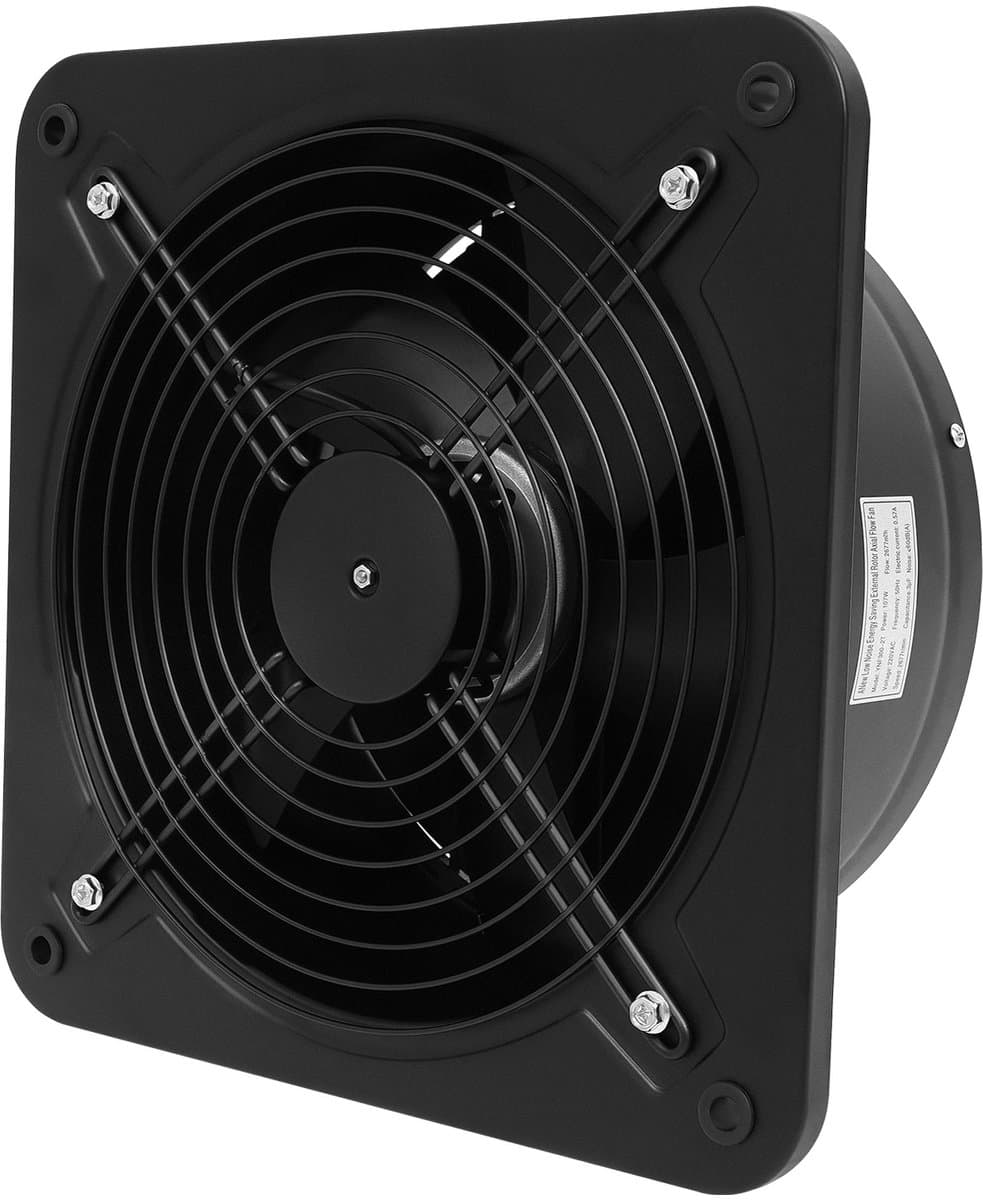 NAVOBIZ Werkplaats afzuigventilator - Ventilator - Lucht afzuiger - 300 mm diameter - 60 dB - 5 ventilatorbladen - Beschermrooster — afbeelding 1