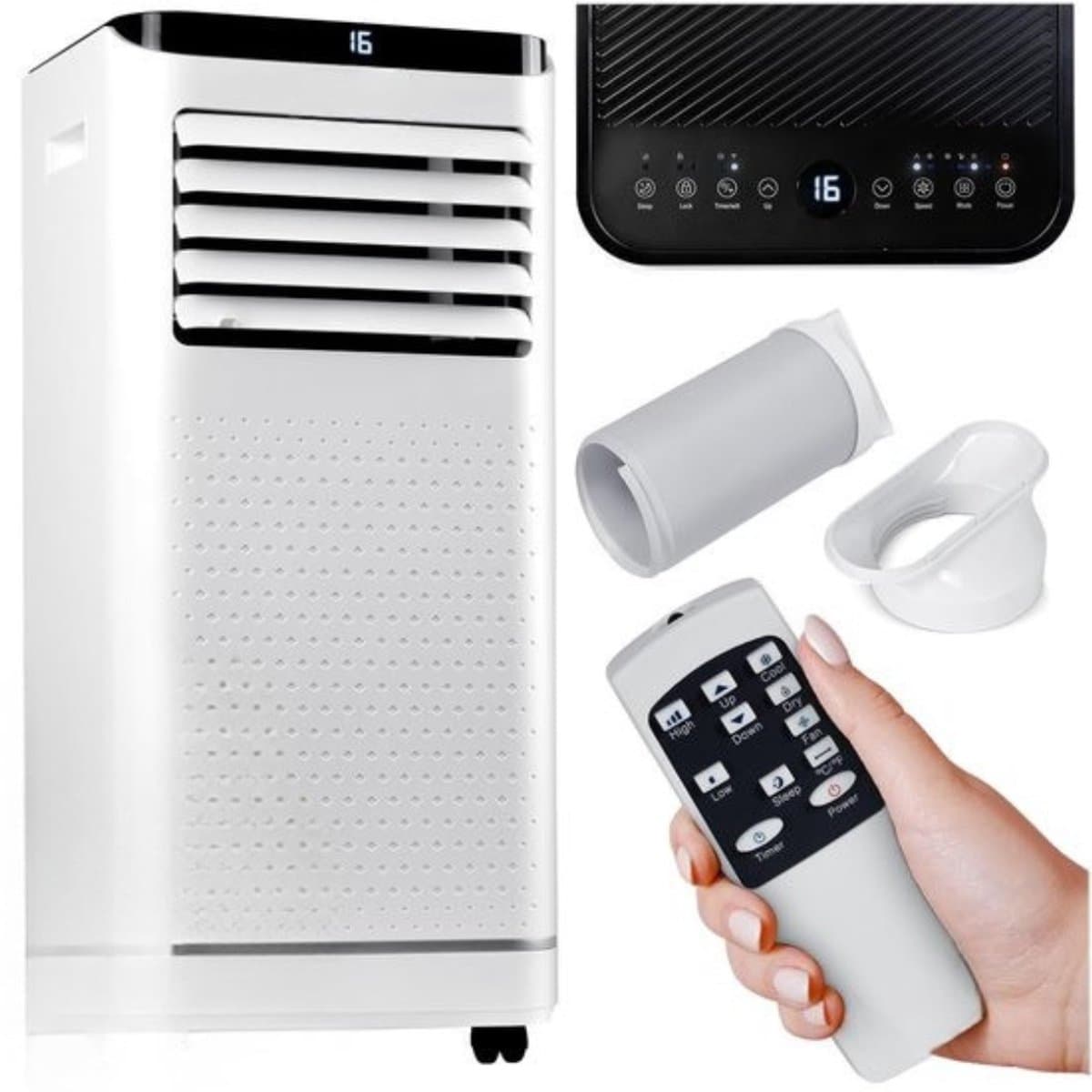 Thuys - Mobiele airco 9000 BTU 4-in-1 met ventilator en ontvochtiger - Energiezuinig en slim — afbeelding 1