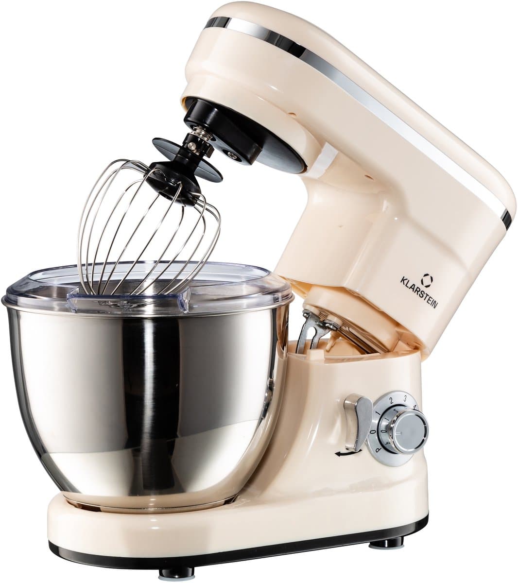 Klarstein Bella Mini Roermachine Keukenmachine - voor Keuken - LED Met RVS-Kom - Knetmaschine - Planeetmenger - Food Processor - Mengmachine - Rührmaschine — afbeelding 1