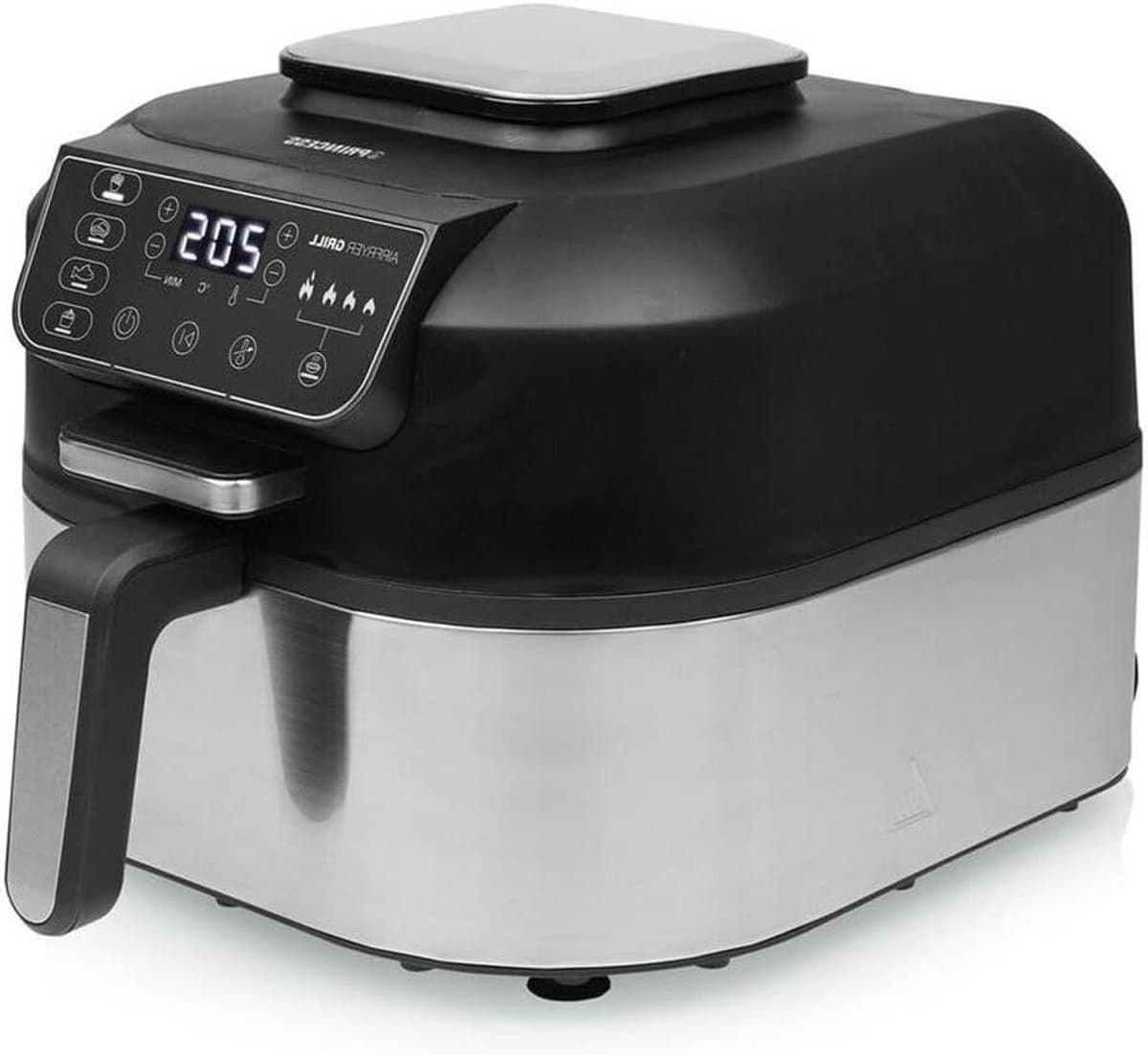 Digitale luchtfriteuse - Heteluchtoven - Gezond koken - Friteuse en grill - 56 liter XL - Zwart — afbeelding 1