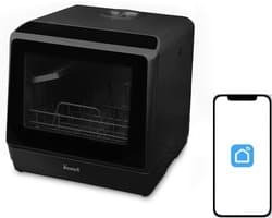 Compacte Vaatwasser - Mini Afwasmachine - Ruimte Besparen - App Bediening - 42.5 cm - Zwart