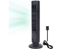 Elektrische Torenventilator - Bladloze Ventilator Vloer - Koeling Thuis Kantoor - Energiezuinig Stil Ontwerp