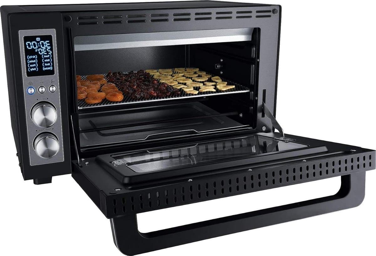 Grilloven met Airfry - Heteluchtoven - Veelzijdig koken - 8 automatische programma's - 30 liter capaciteit - Zwart — afbeelding 1