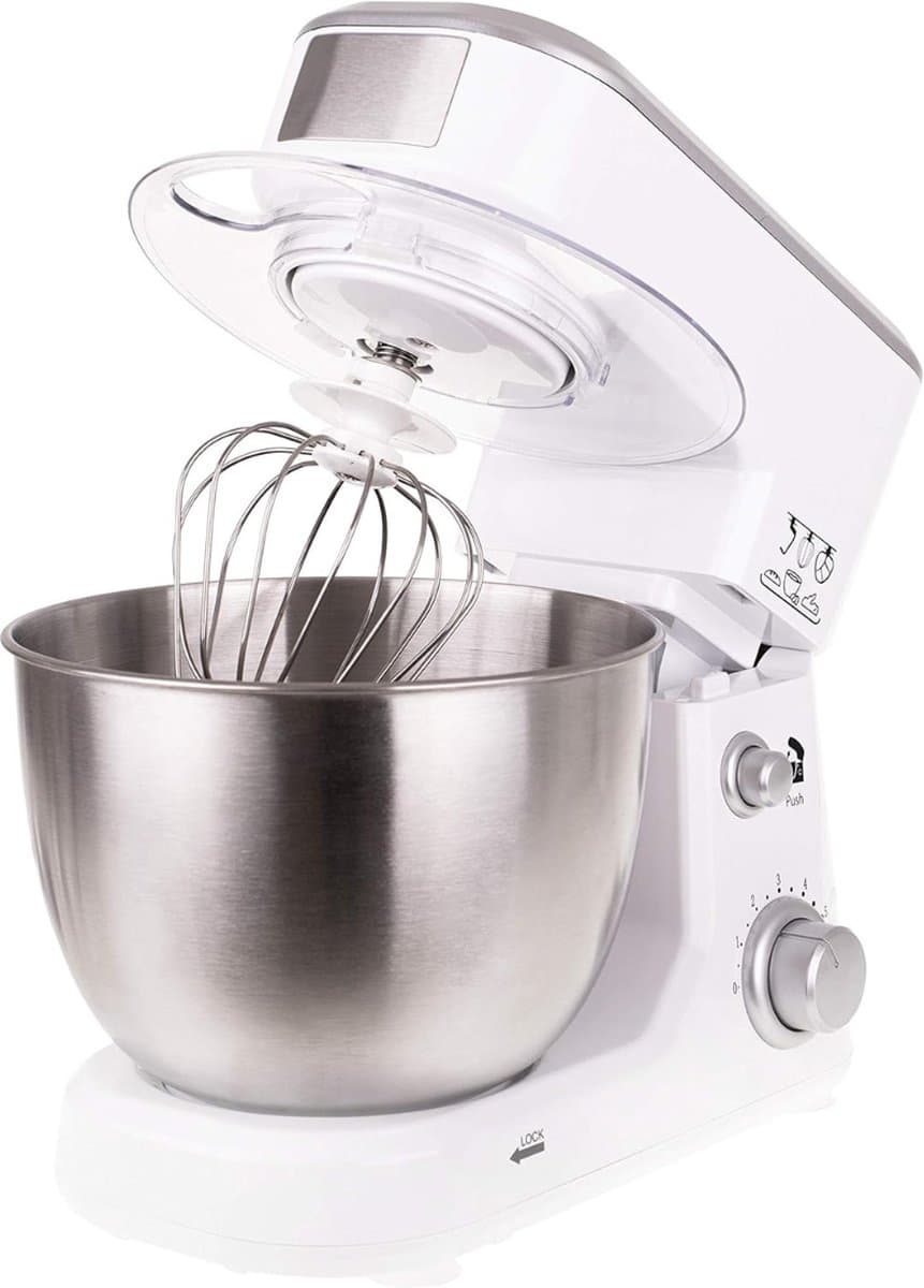 White-Label® Keukenrobot - Keukenmixer - Deegmachine Zwaar Deeg - Wit — afbeelding 1