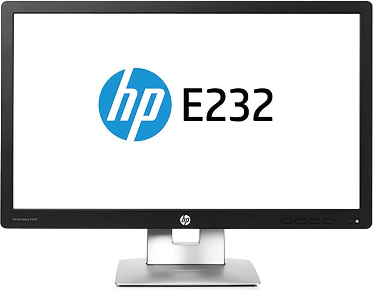 HP EliteDisplay E232 IPS 23" Zwart Full HD Matt — afbeelding 1