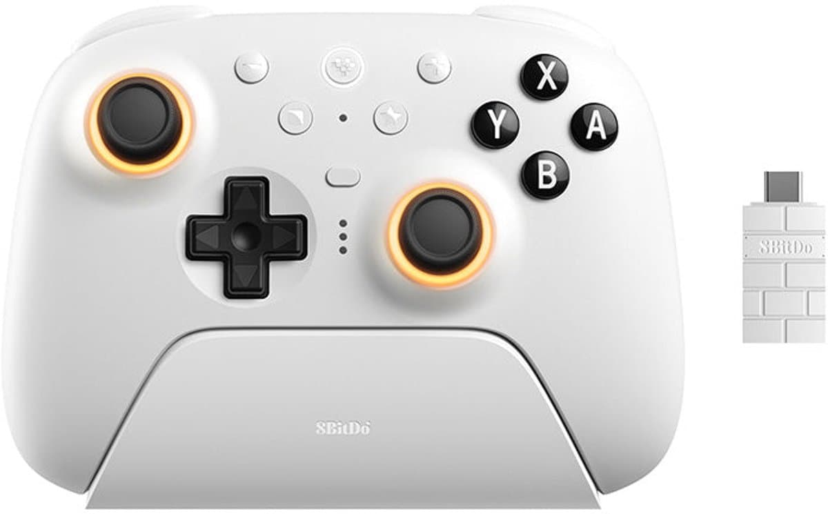 8Bitdo Ultimate 2 Wireless BT Wit - Geschikt voor iOS, Nintendo Switch, PC — afbeelding 1