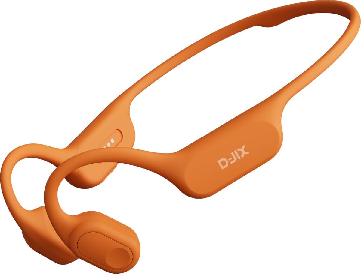 D-JIX - Triton 600 – Draadloze Koptelefoon met Beengeleiding – Open-Ear – Bluetooth 6.0 – Ingebouwde MP3-speler 32 GB – IP68 Waterdicht tot 10 m – 15 uur Batterij – Oranje — afbeelding 1