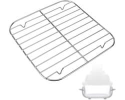 Crisper Rack - RVS Airfryer Accessoire - Geschikt voor 2.5QT & 4QT Glascontainers
