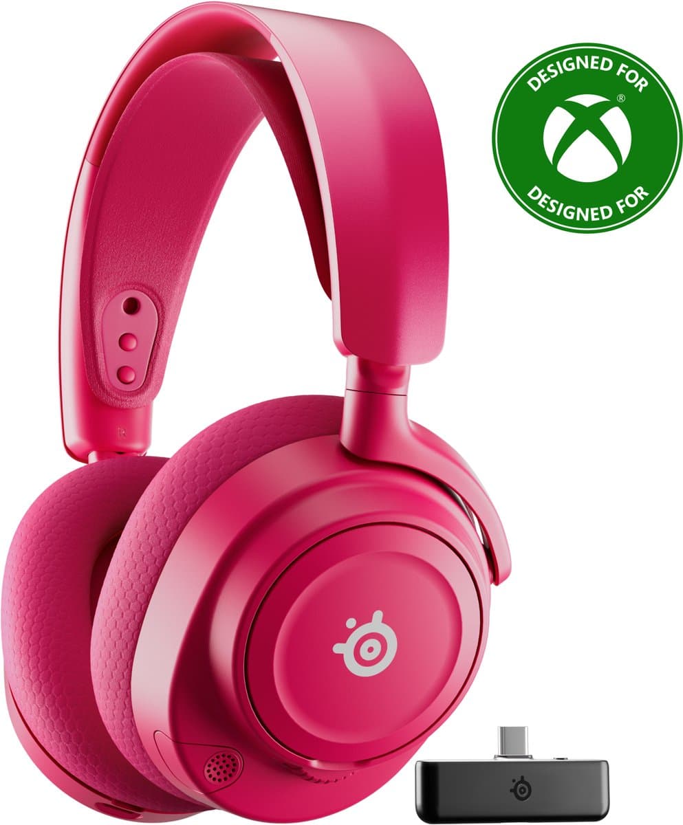 SteelSeries Arctis Nova 7X Gen 2 - Draadloze Gaming Headset - 50 uur accuduur - Xbox, PlayStation, PC, Switch & Mobiel - Magenta — afbeelding 1
