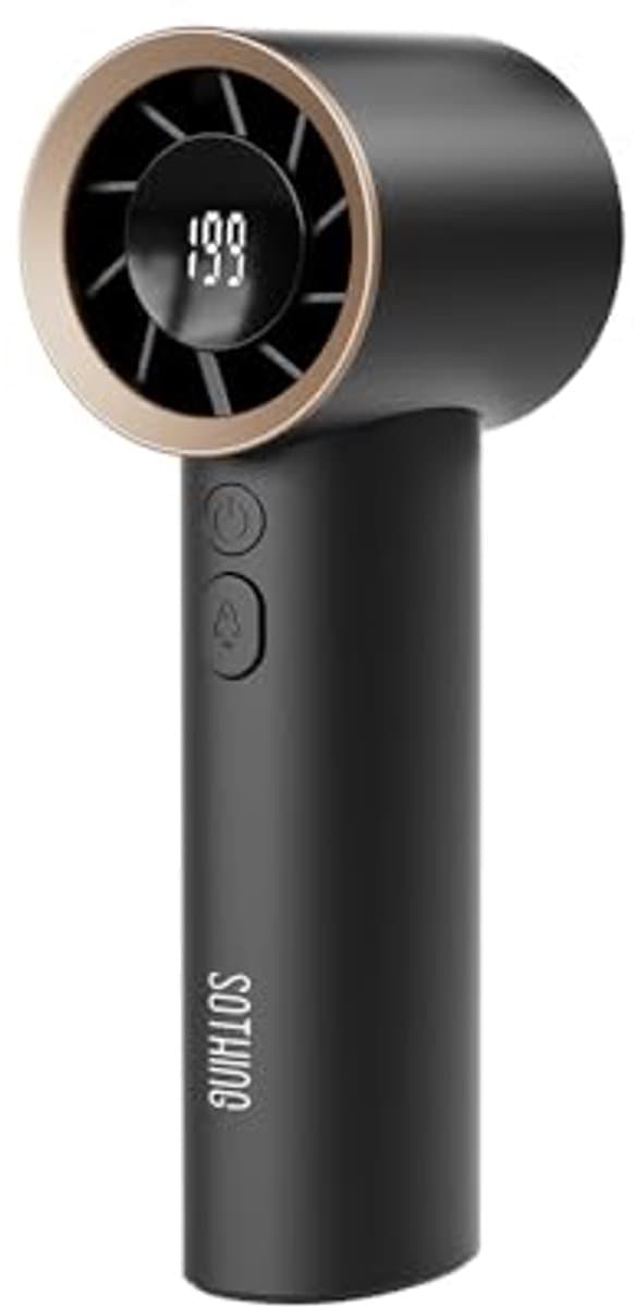 Handheld Turbo Ventilator - Verstelbare Snelheid tot 19000 tpm, 12 Uur Koeling, Compact en Draagbaar — afbeelding 1