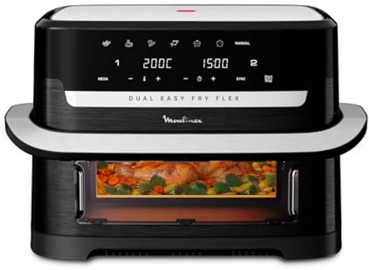 Airfryer met FlexCook scheidingswand - 9L - Voor maximaal 8 personen - 7 Kookprogramma's - Zwart — afbeelding 1