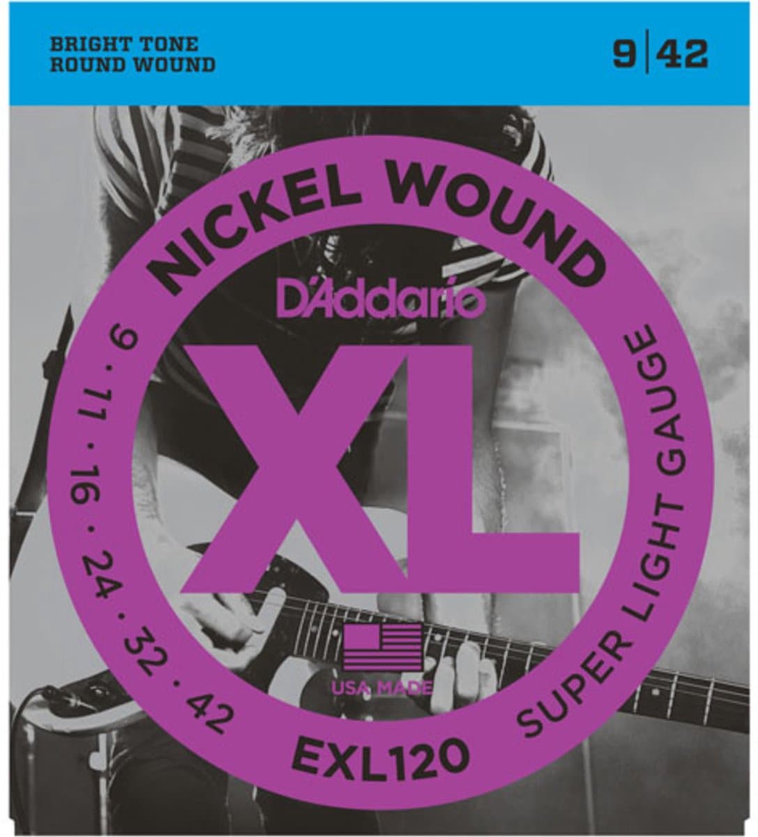 D'Addario EXL120 - Snarenset voor elektrische gitaar .009-.042 — afbeelding 1