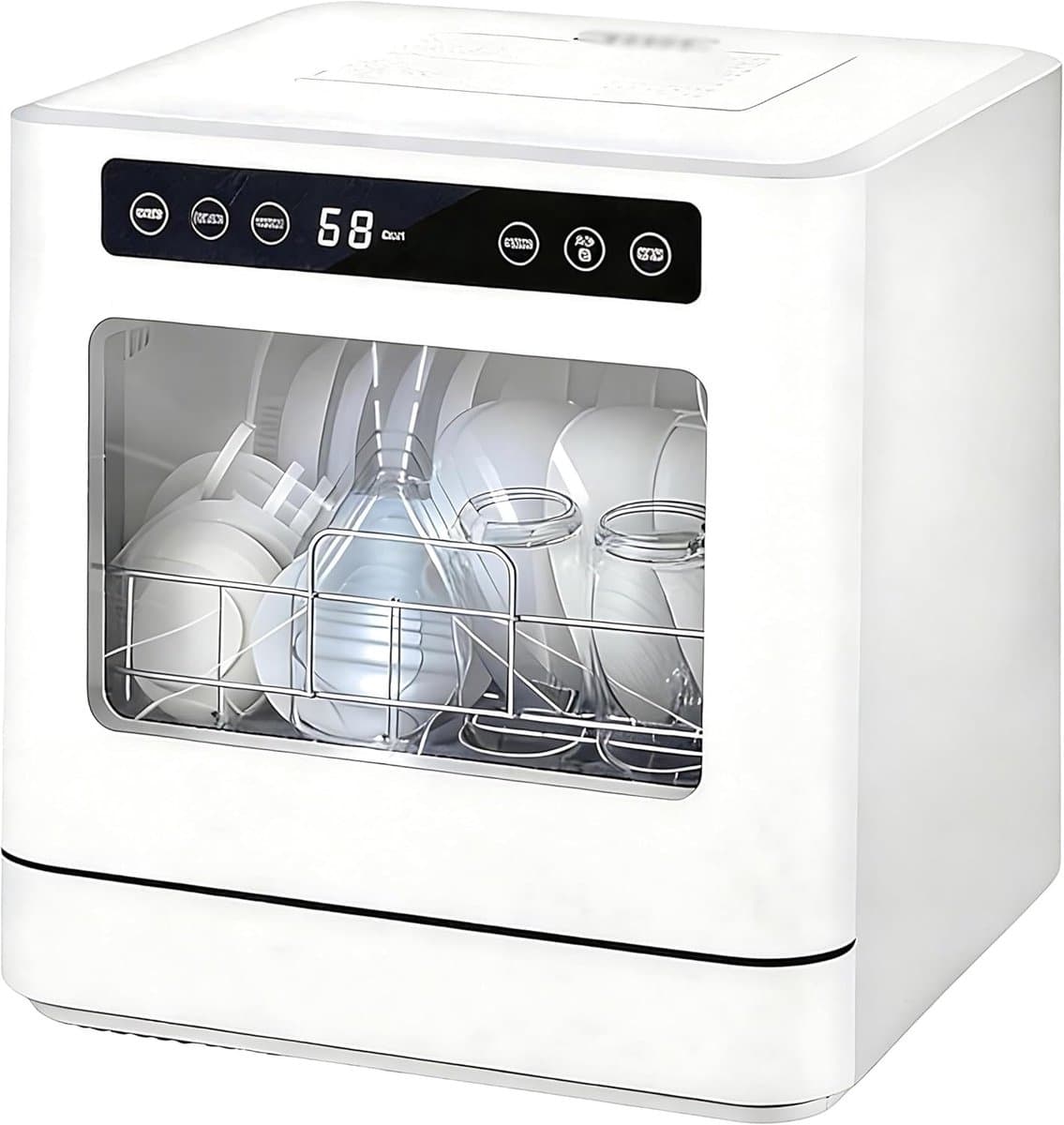Mini Vaatwasser - Aanrecht Model - Keuken Gemak - Installatie Vrij - 8 Borden - Multicolor — afbeelding 1