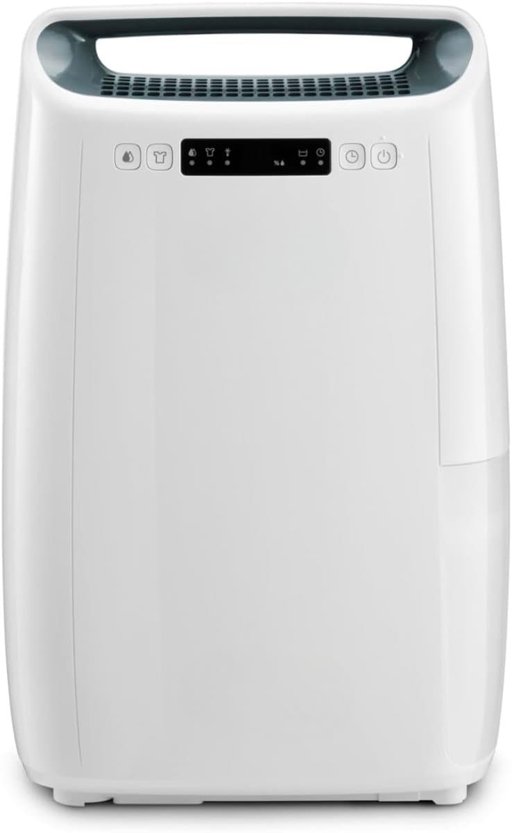 QORA® Luchtontvochtiger en luchtreiniger - Luchtontvochtiger slaapkamer - Luchtontvochtiger - Wit - 22cm x 34cm x 51cm — afbeelding 1