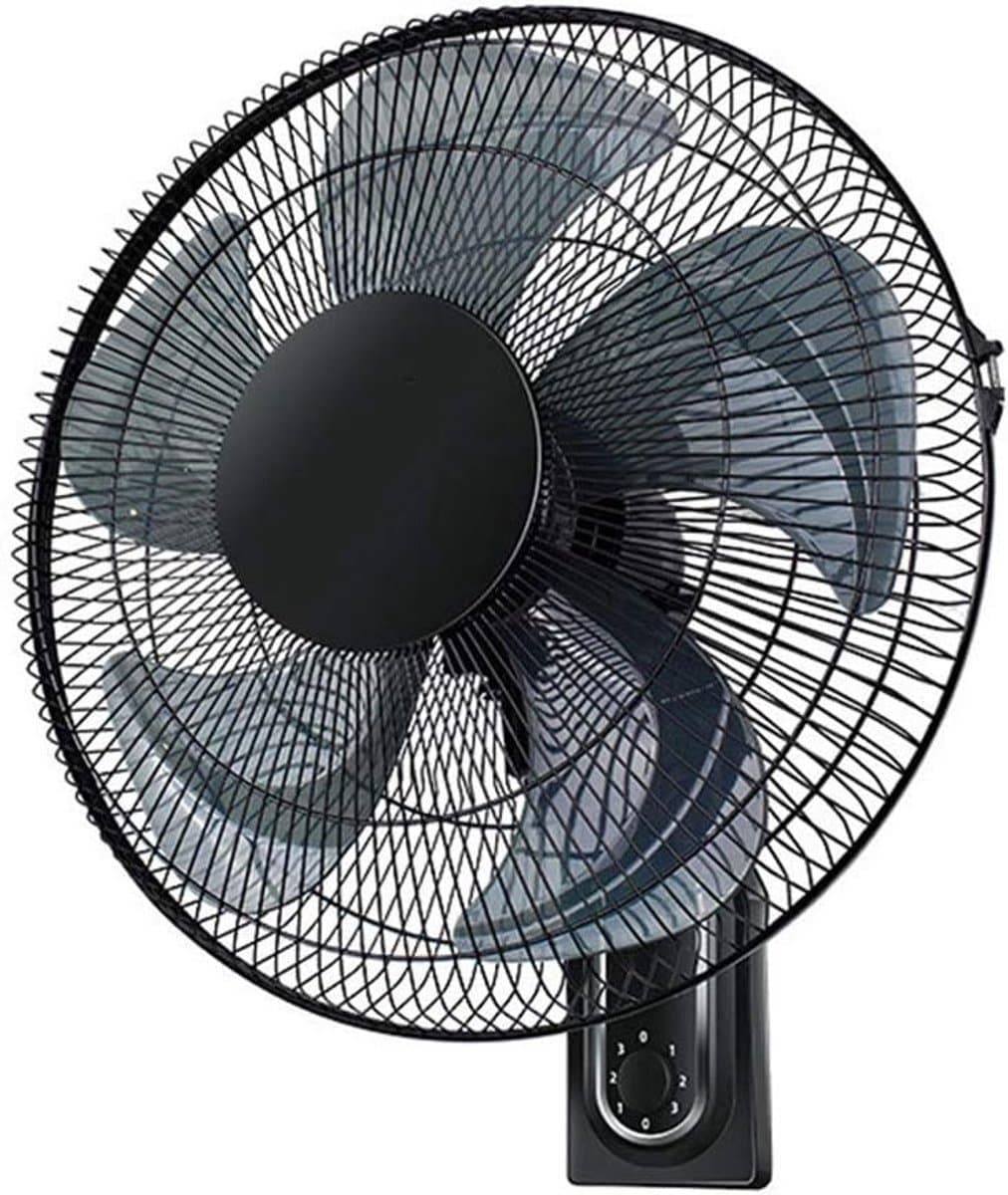Wandventilator - Ventilator - Koelte Creëren - Stille Werking - 46 cm - Zwart — afbeelding 1