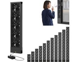 Raamventilator - Schuifraam ventilator - Verse lucht - Montage zonder boren - 134-146 cm - Zilver
