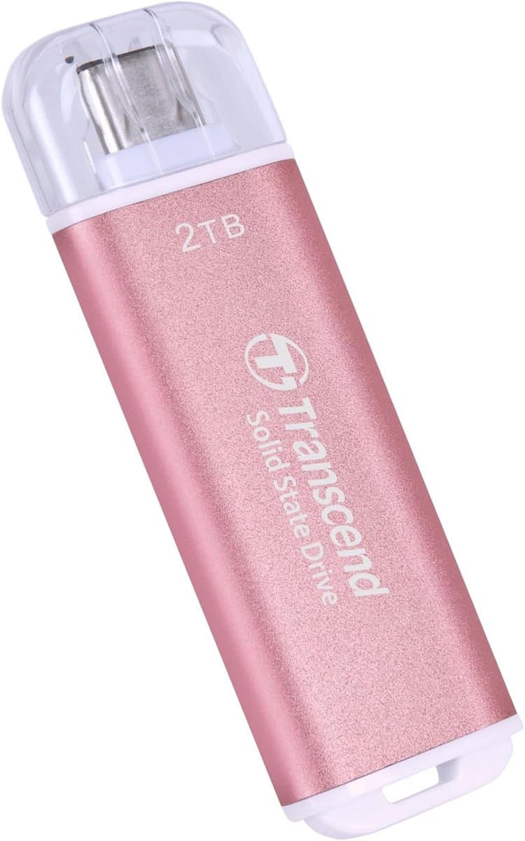 Externe SSD - Draagbare Opslag - Snelle Data Transfer - Compact Lichtgewicht - 2 TB - Roze — afbeelding 1