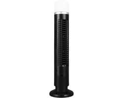 Bladloze Torenventilator - Staande Ventilator - Stille Koeling - 90 Graden Oscillatie - Compact Ontwerp - Zwart