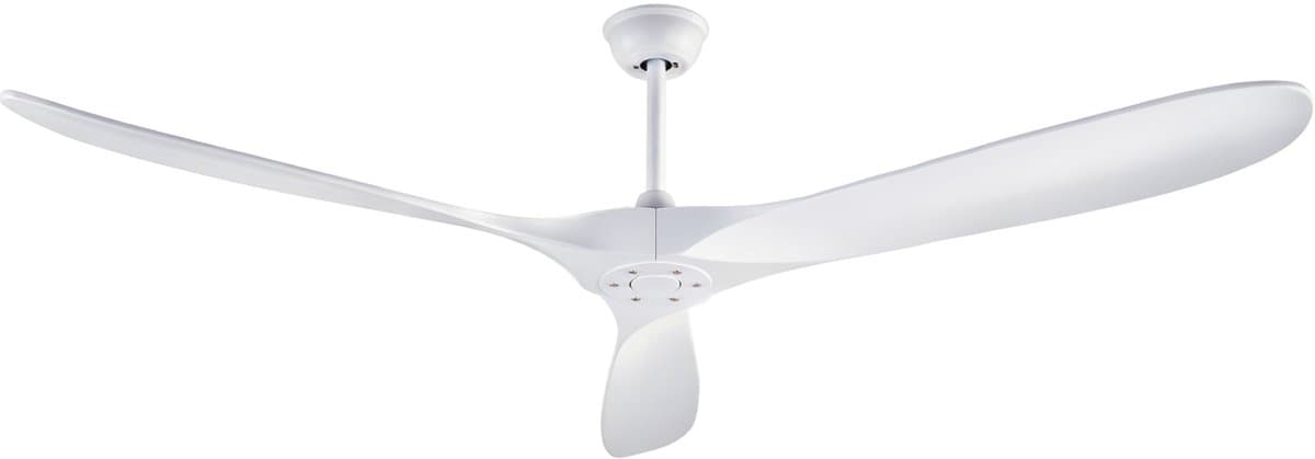 COVREO Plafondventilator 182,3 cm wit hout, 3 bladen met afstandsbediening — afbeelding 1