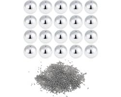 A ABSOPRO 1 mm ball bearings ball bearings steel G100 precision ball silver tint 1500 pieces - ShopVlot