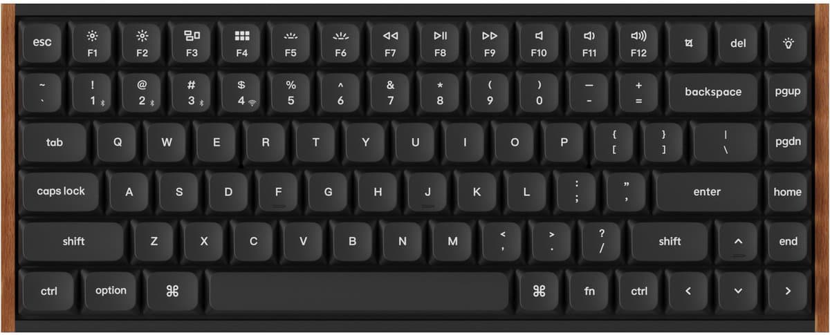 Keychron K3 Ultra - Mechanisch Toetsenbord - Draadloos - US Qwerty - 75% - Rode Schakelaar - Zwart — afbeelding 1