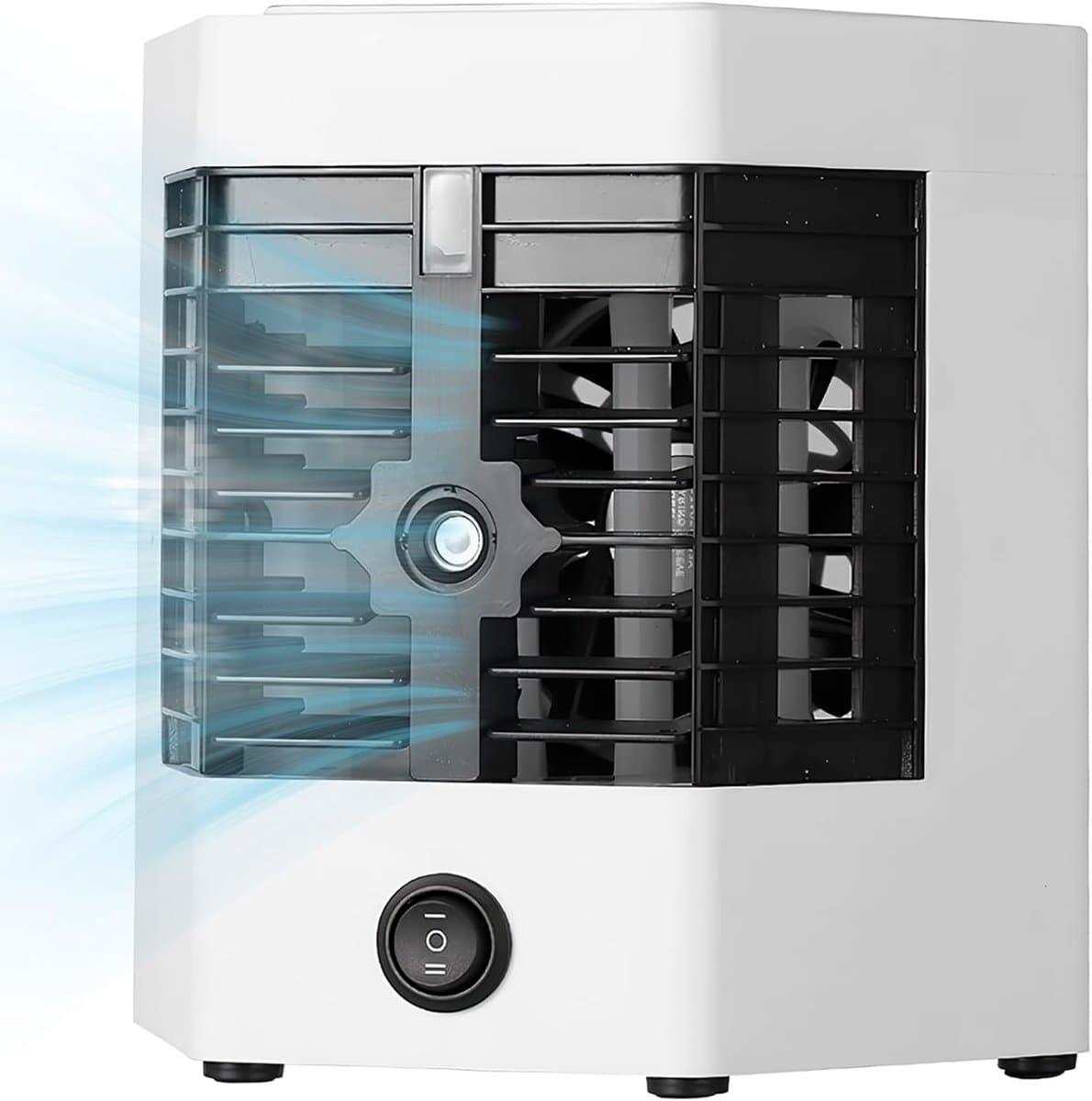 Mini airco draagbaar USB 5-in-1 luchtkoeler met timer, luchtbevochtiger en waterreservoir 375 ml — afbeelding 1