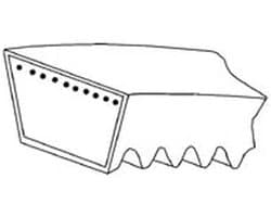 Vervangende Riem - Machine Onderdeel - Onderhoud Tuinapparatuur - Precisie Pasvorm - 10x8x850mm - Zwart