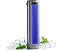 Sander Shop Draagbare airconditioner met stille koelventilator en 3 snelheden Ophangbaar, met haken, luchtcirculatie, lange batterijduur, geschikt voor keukenbladen, enz (zwart)