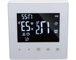 Intelligente Thermostaat - Slimme Regelaar - Temperatuur Beheren - Dubbel Display - 16A 3500W - Wit