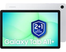 Samsung Galaxy Tab A11 Plus - Wi-Fi - 128GB - Silver + 1 jaar extra garantie