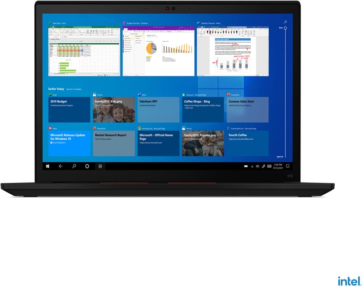 Lenovo ThinkPad X13 Gen 2 Intel® Core™ i7-1165G7 Laptop (13.3") WUXGA 16 GB 256 GB SSD Windows 11 Pro Engels Zwart — afbeelding 1