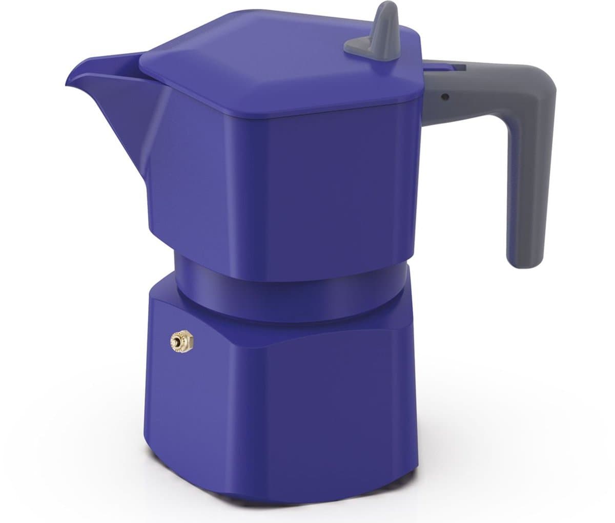 Italiaans koffiezetapparaat - PEZZETTI - PENTAEXPRESS - Aluminium - 6 kopjes - Blauw — afbeelding 1