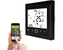 Slimme WiFi Thermostaat Programmeerbaar voor Airconditioning met 4 Tubes en Spraakbediening